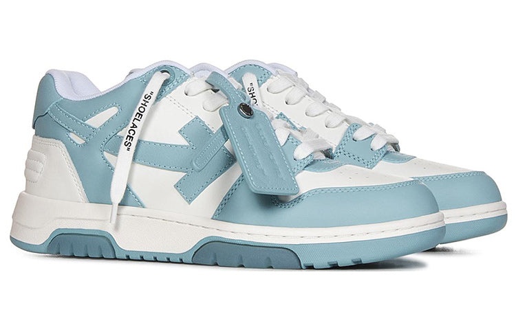 (WMNS) Off-White Out Of Office Low-Top Sneaker 'Teal White' OWIA259S23LEA0014901 - 3