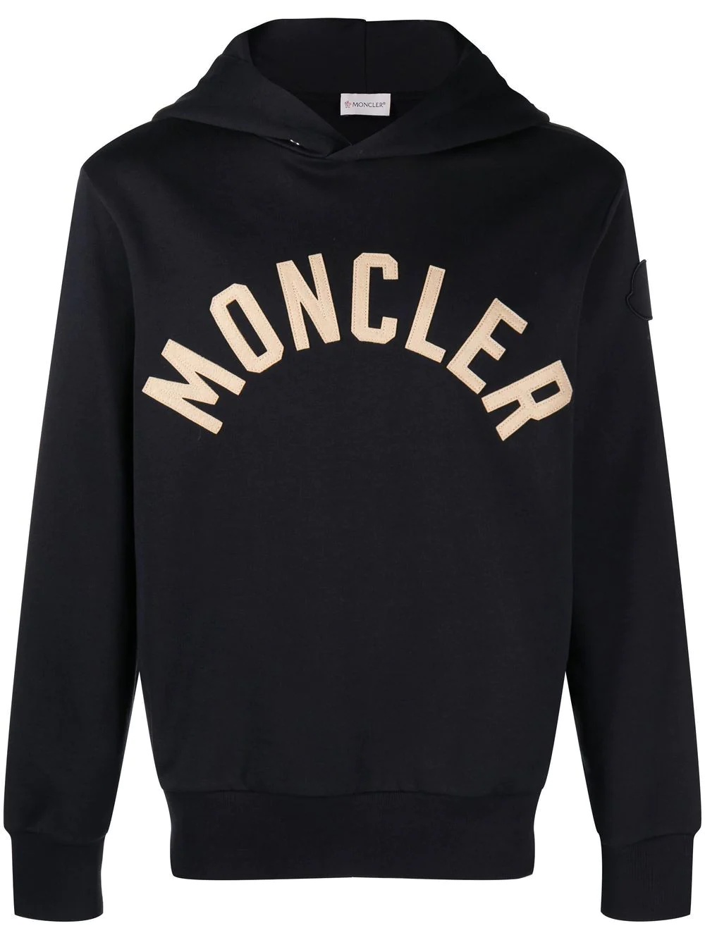 logo long-sleeve hoodie - 1