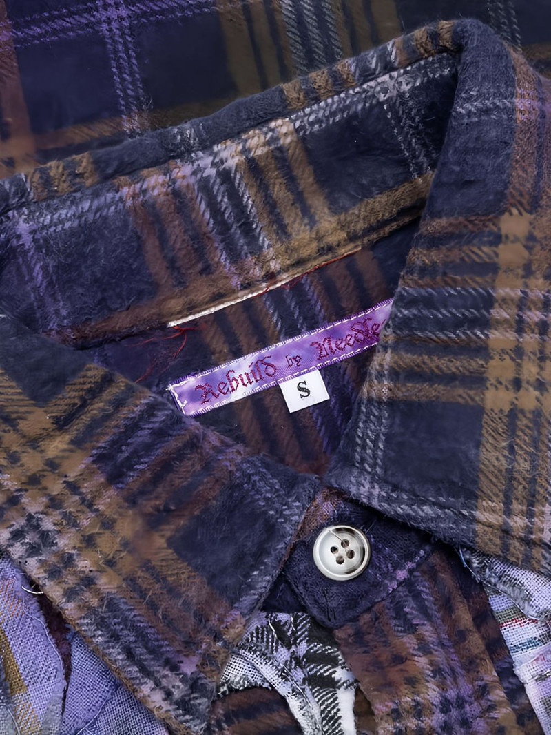ribbon-detail plaid shirt 4