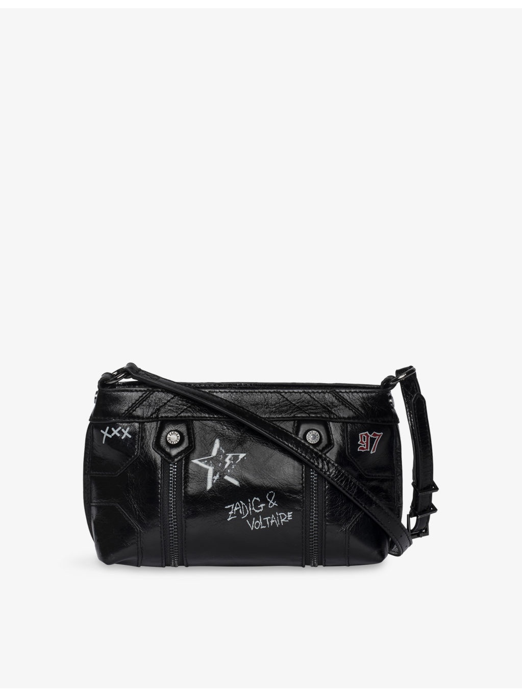 Sunny Moody Patent-Leather Cross-Body Bag - 3