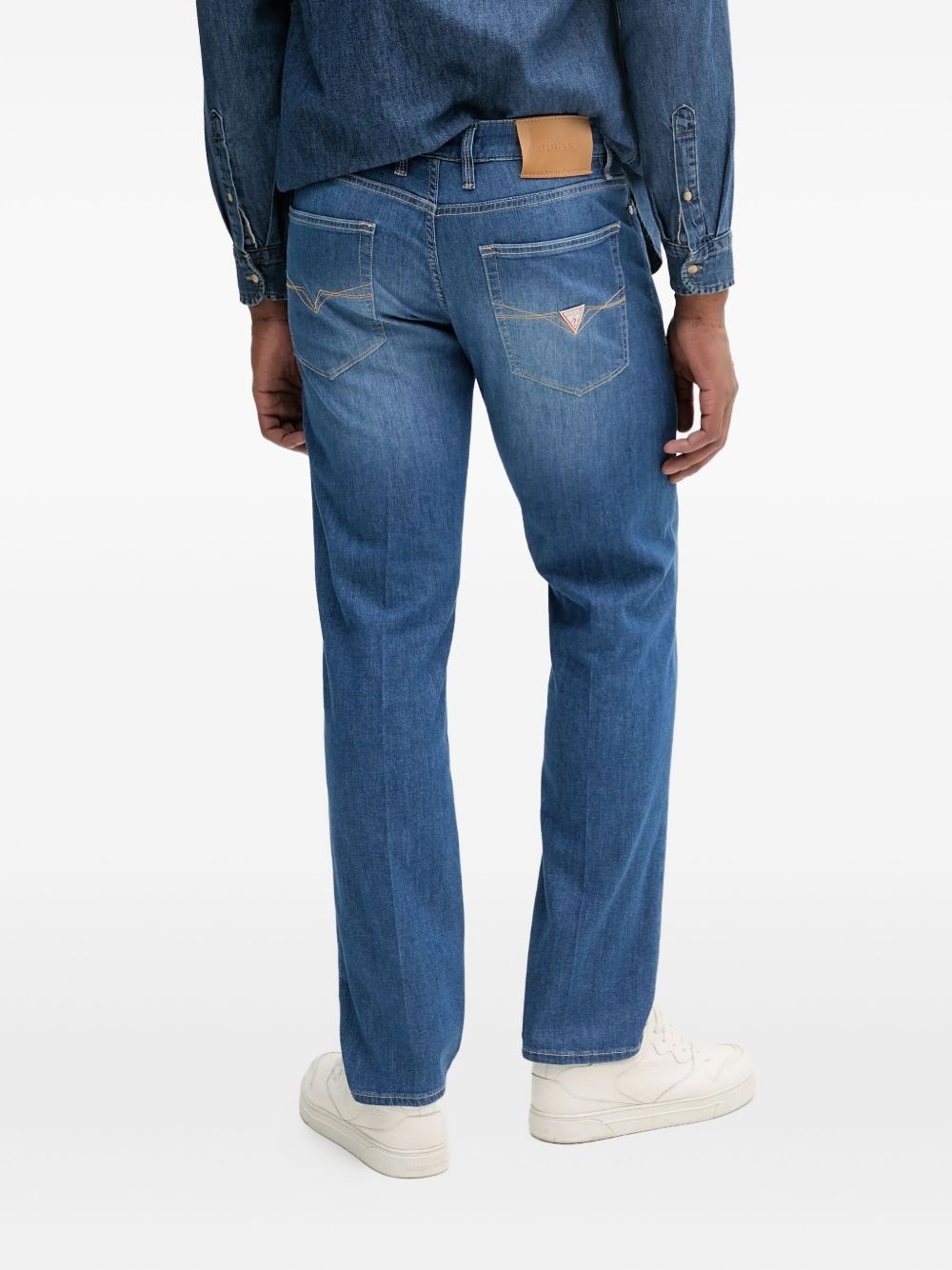 logo-plaque jeans - 3