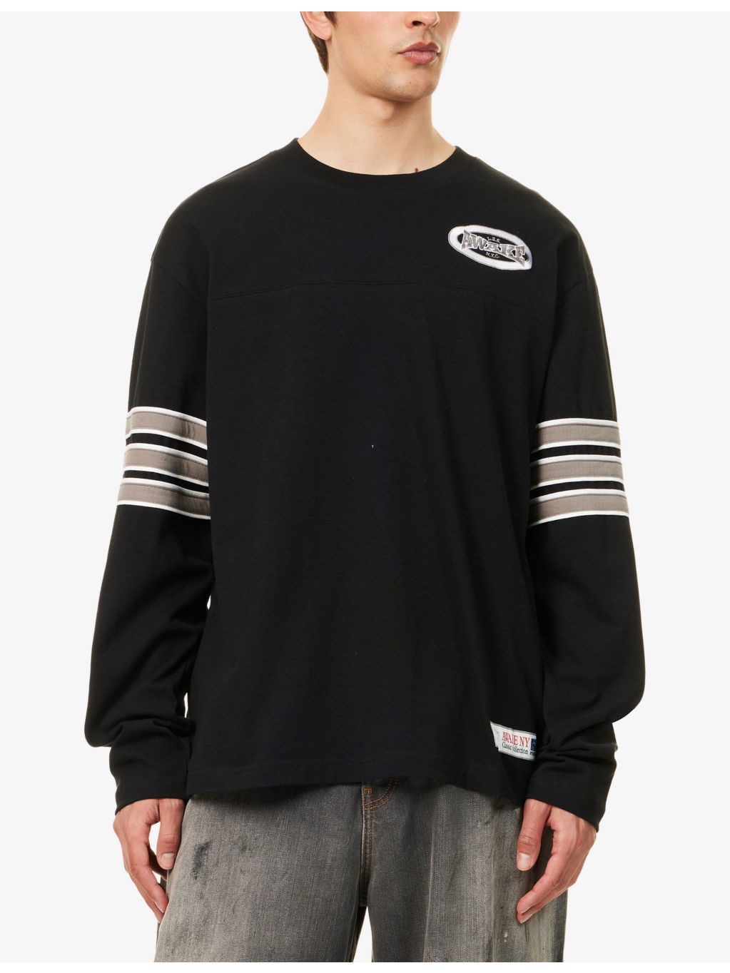 Varsity Striped Cotton-Jersey T-Shirt - 3