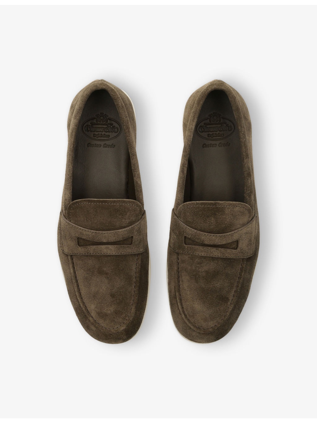 Saddle Slip-On Suede Loafers - 2