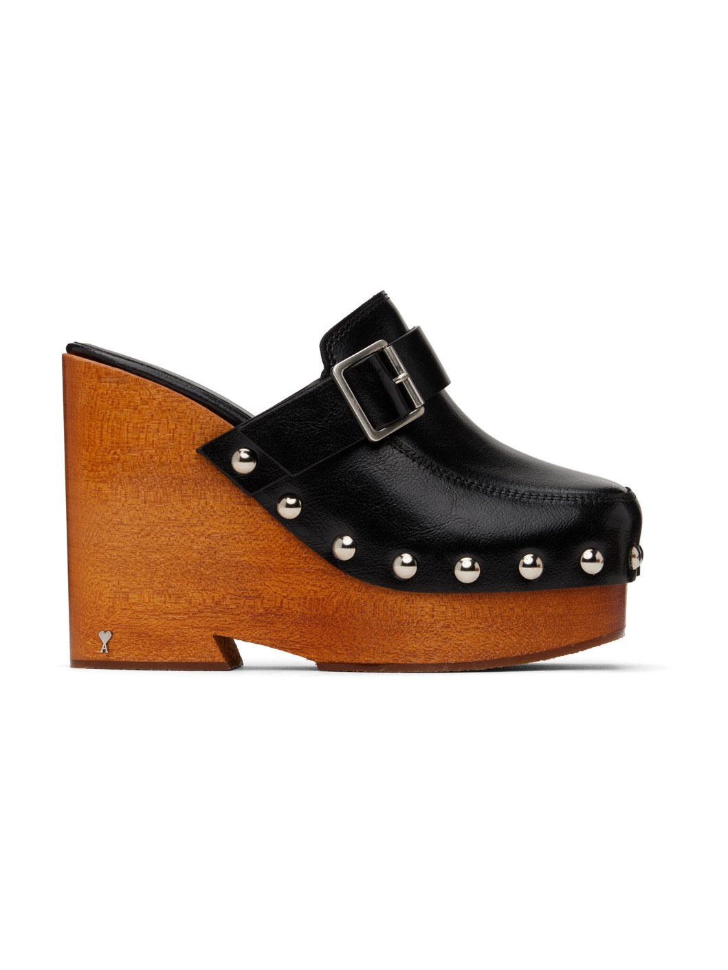 Black Close Toe Clogs - 1