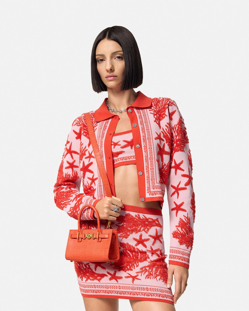 Croc-Effect Medusa '95 Mini Tote Bag 4