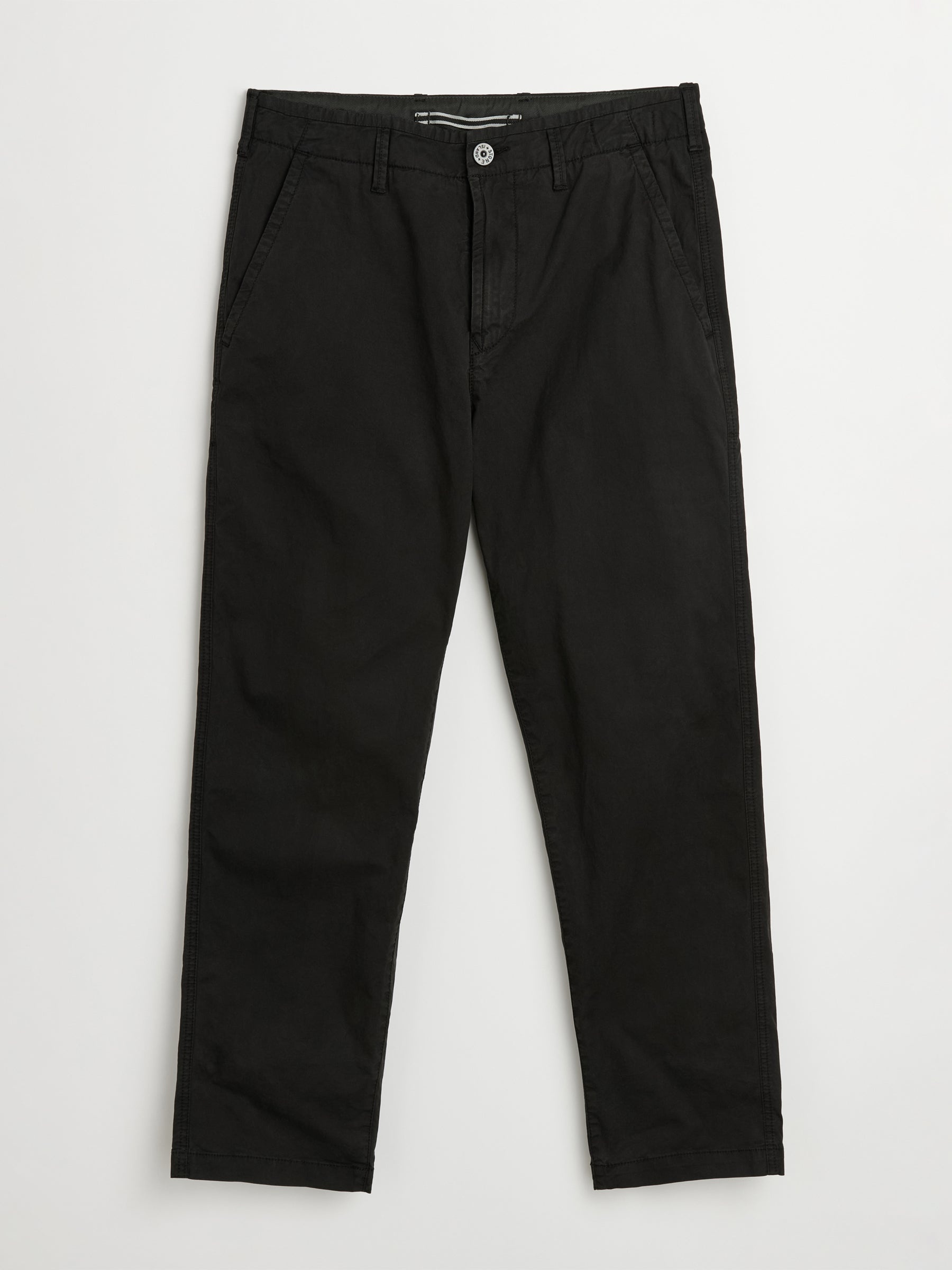 STONE ISLAND SUPIMA COTTON TWILL STRETCH-TC PANTS BLACK - 1