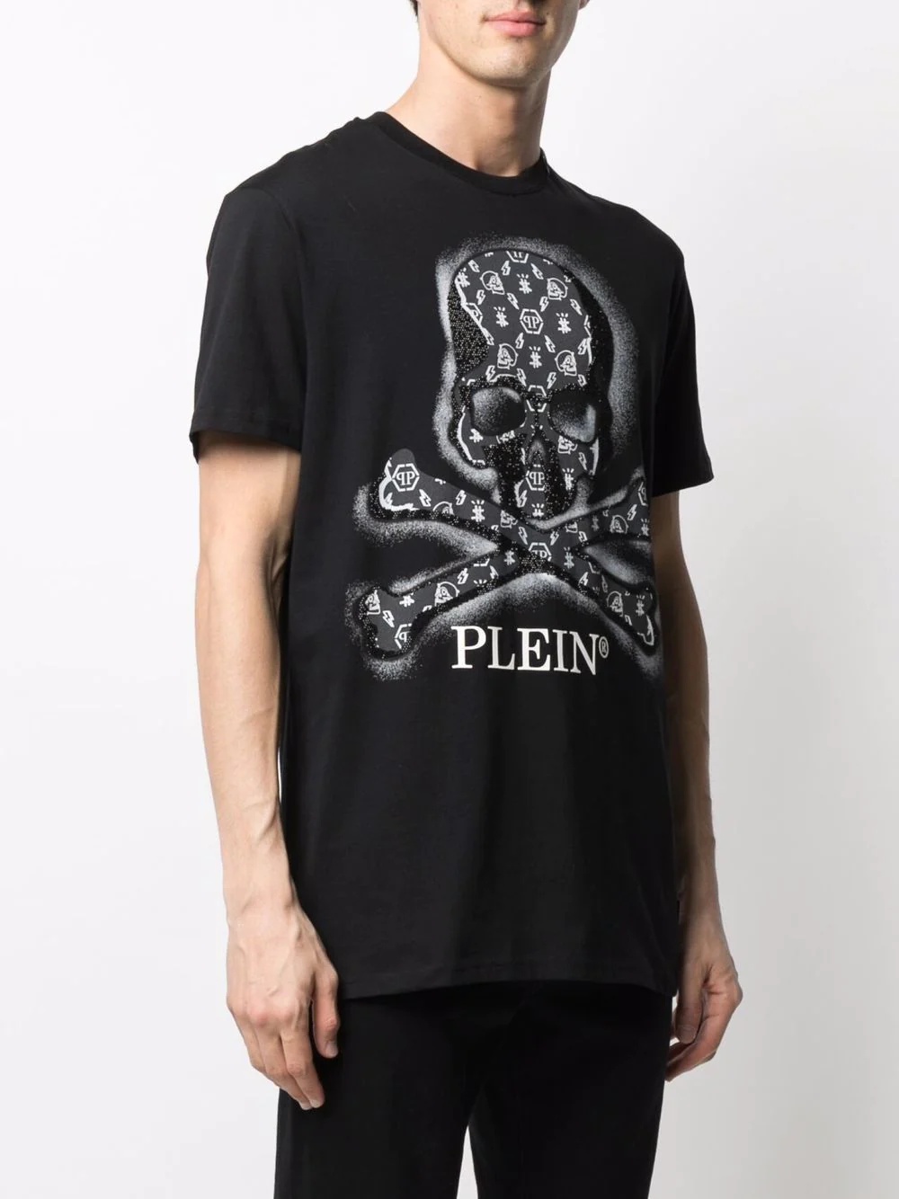 skull-print logo T-shirt - 3