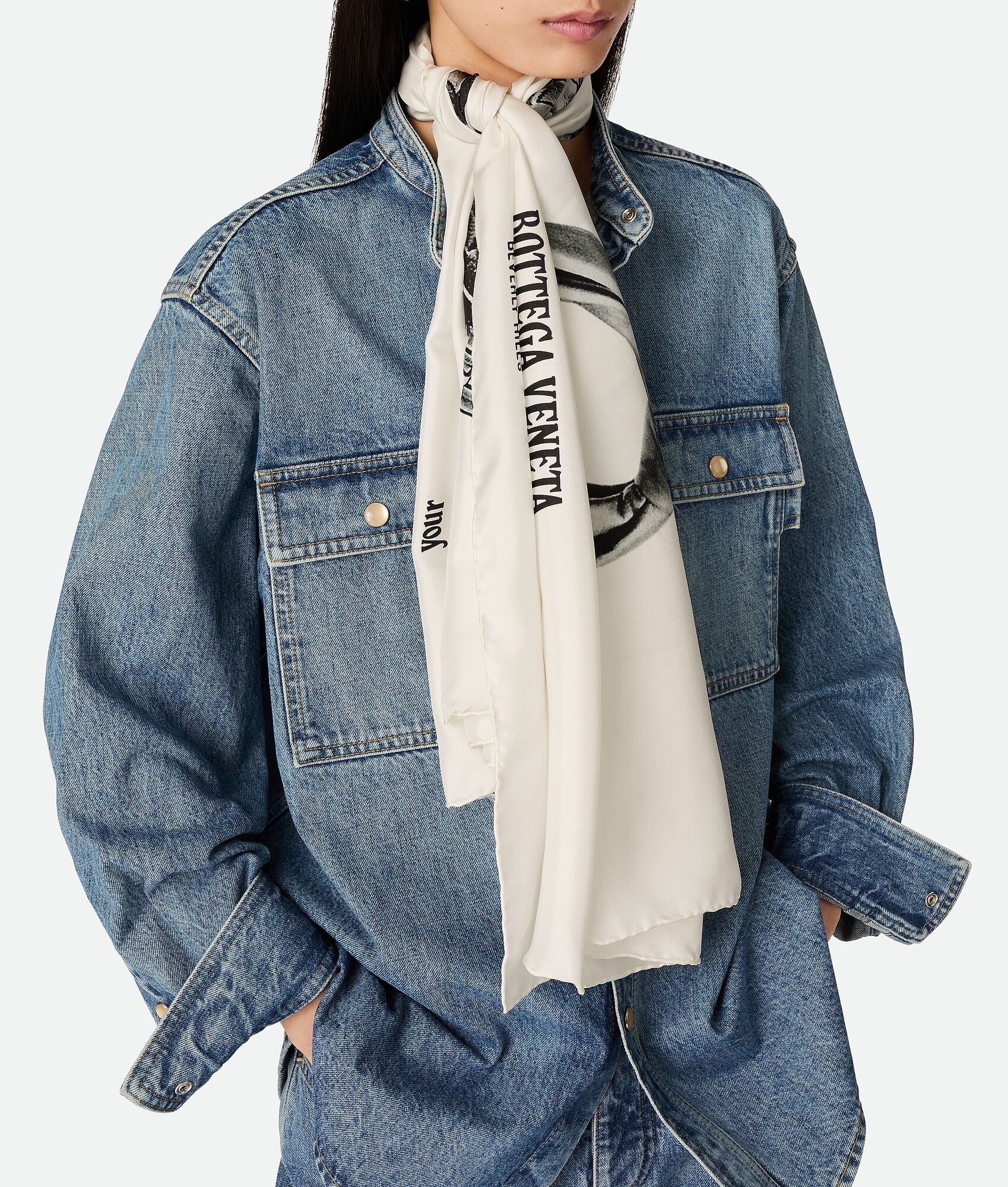 Silk Twill Printed Foulard - 2