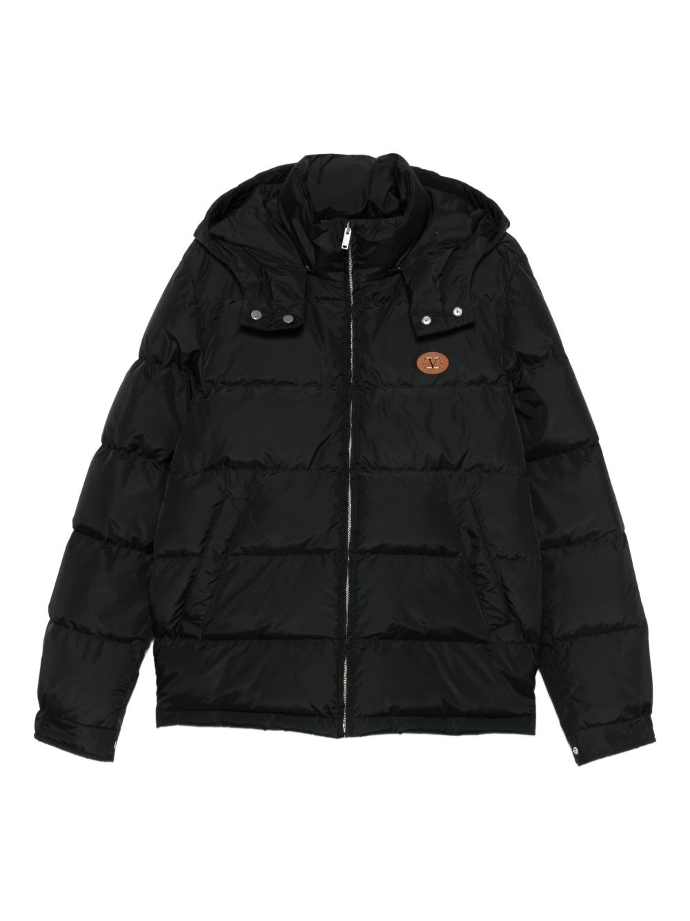 Valentino Men Quilted Down Jacket With Hood - 1