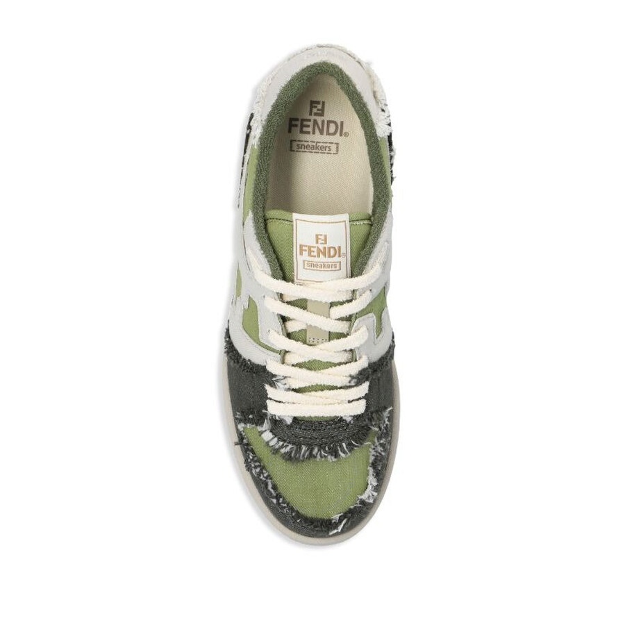 Fendi Match Denim Low-Top Sneakers - 2