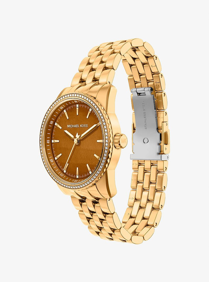 Bryant Pavé Gold-Tone Watch 5