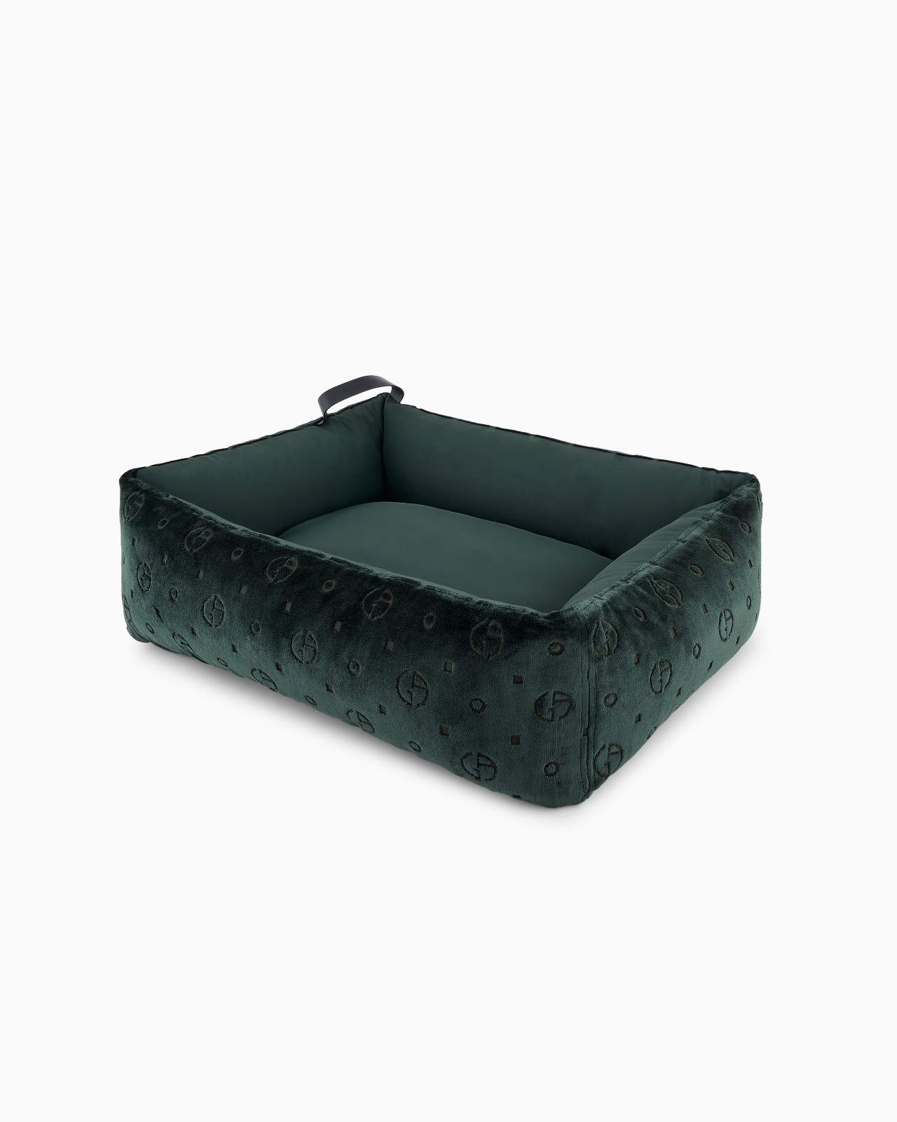 POLDO X GIORGIO ARMANI DOG BED IN MONOGRAM JACQUARD VELVET - 2