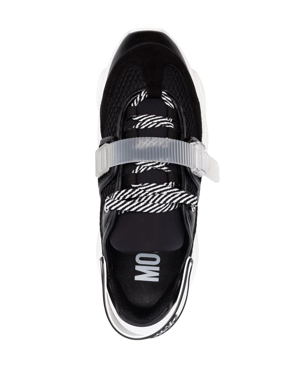 logo-strap low-top sneakers - 4