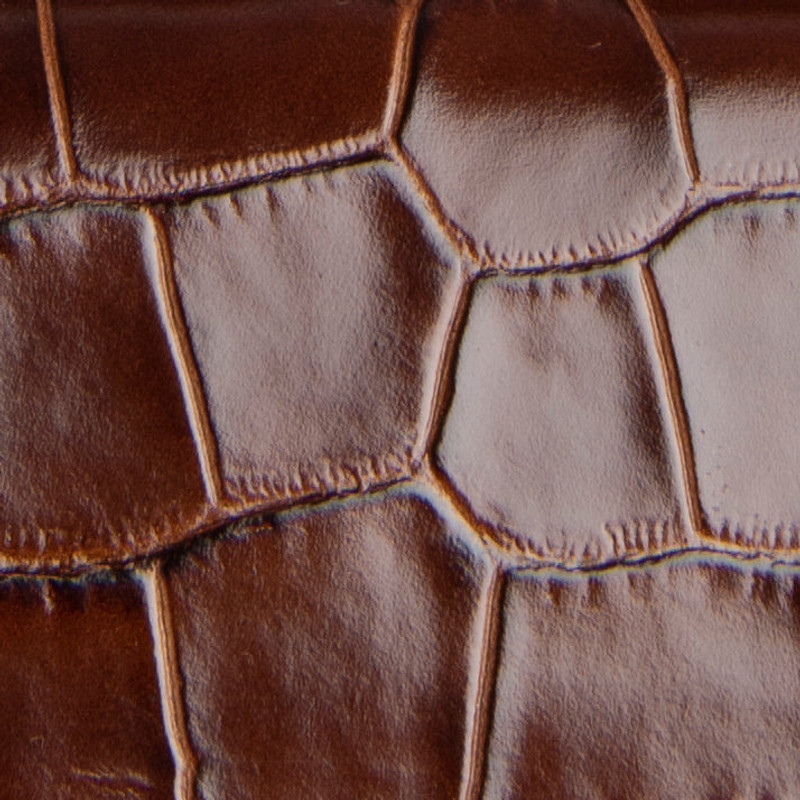 Rachel Nutella Croco Embossed Leather Shoulder Bag 5