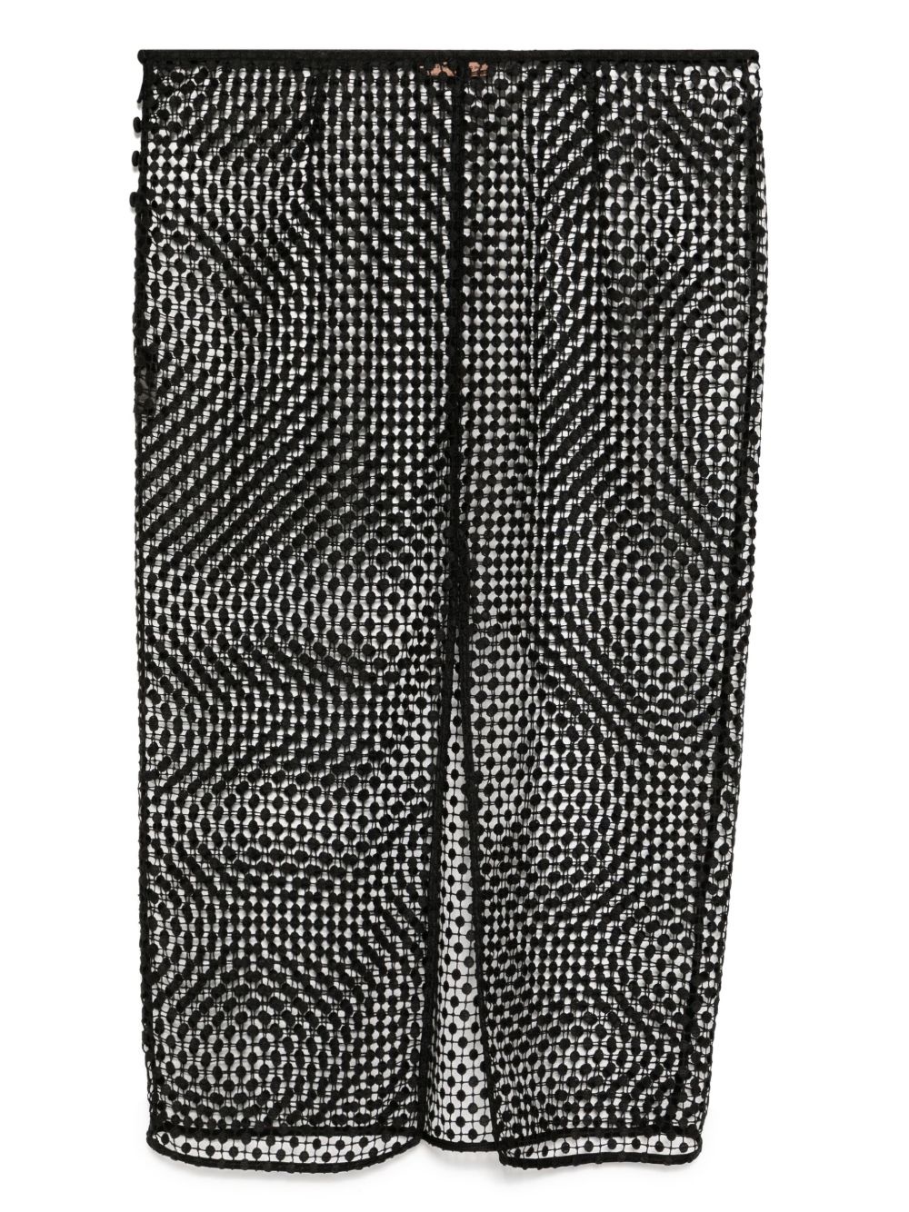 pointelle midi skirt - 2