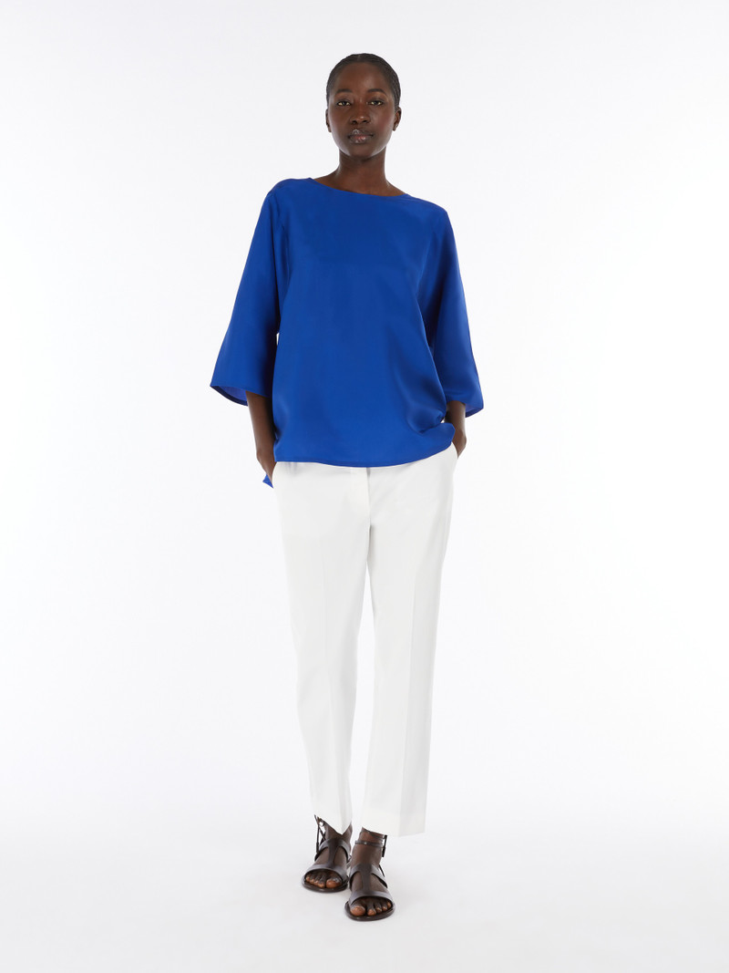WEEKEND Max Mara PRIMO Silk and jersey blouse outlook