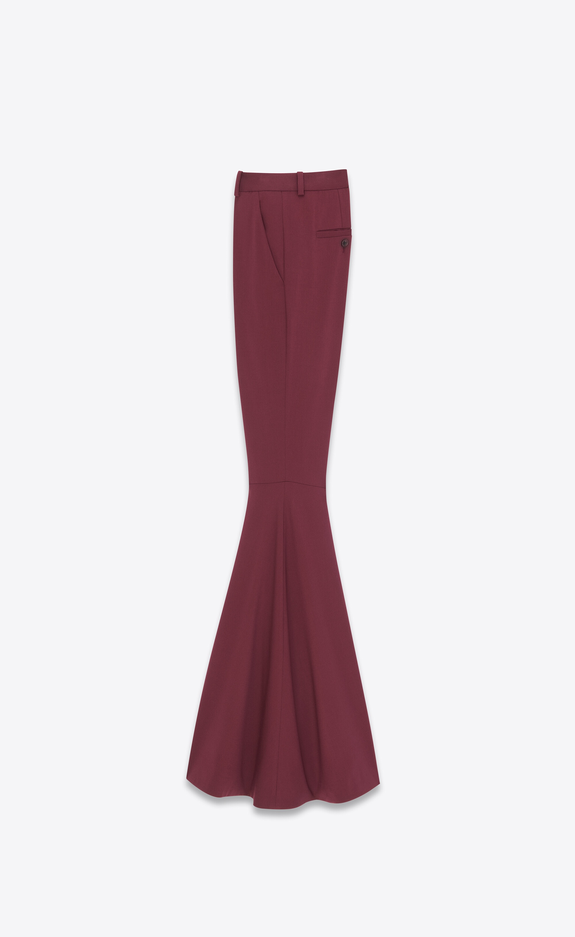 flared pants in gabardine - 3