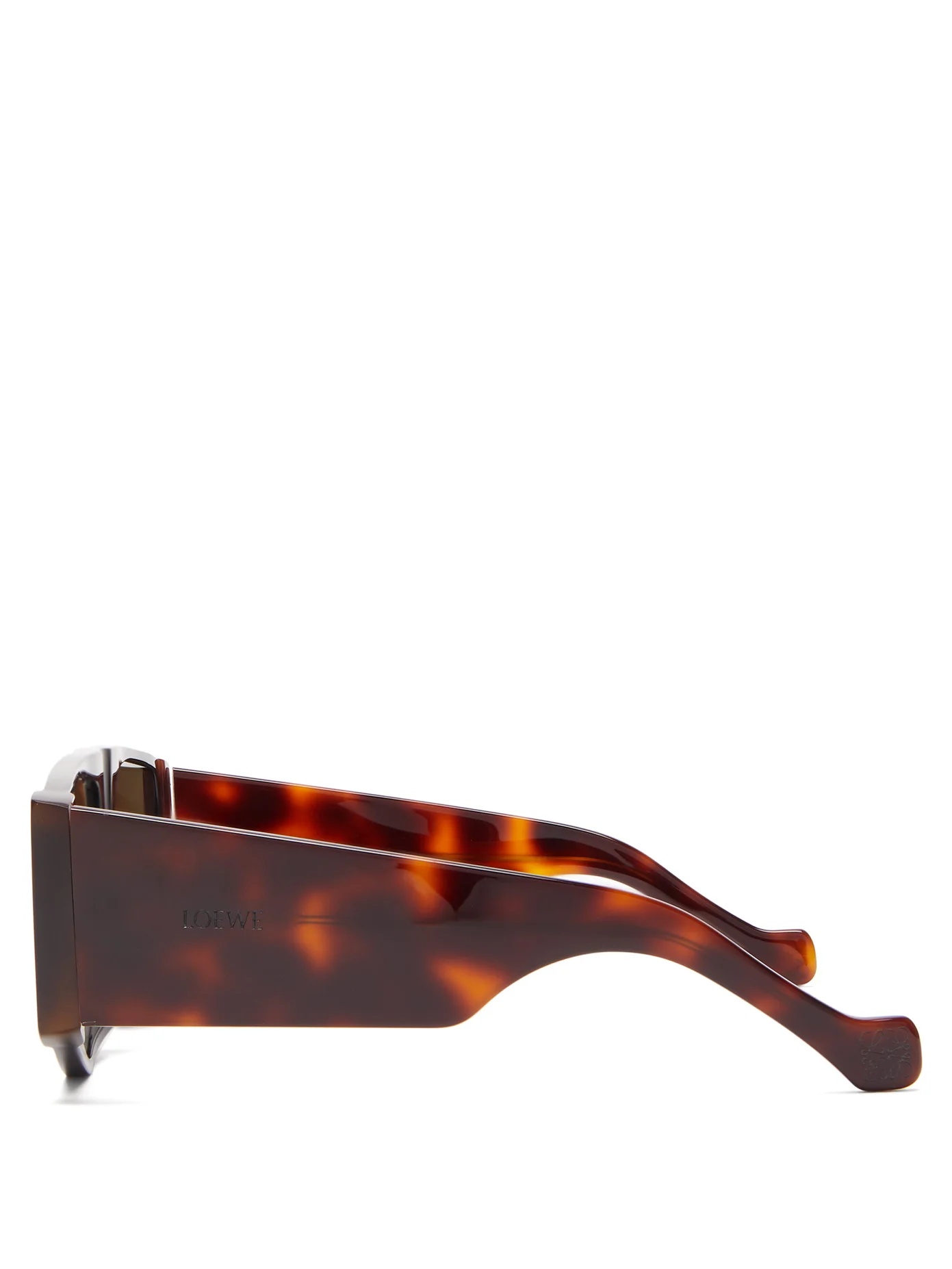 Mask tortoiseshell-effect acetate sunglasses - 4