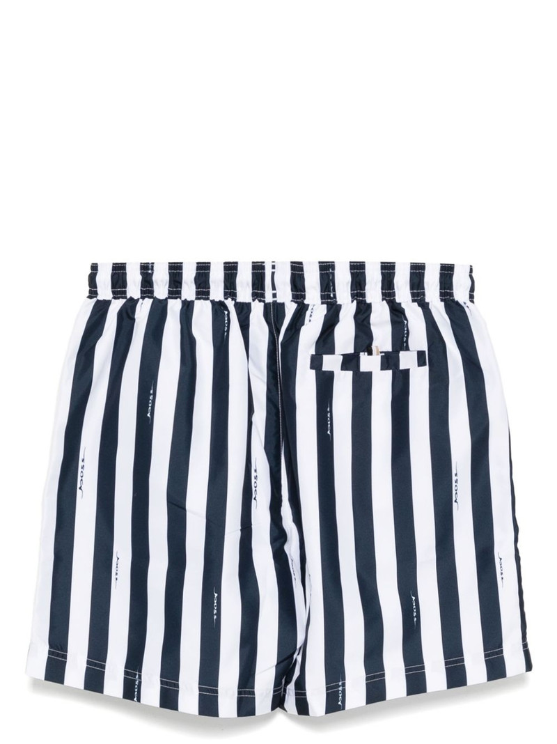 BOSS striped swim shorts outlook
