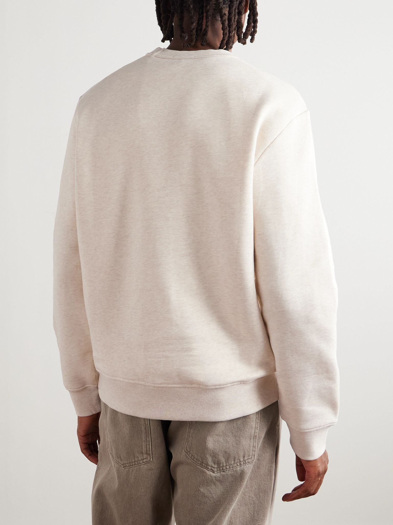 Sweet Harris Logo-Print Organic Cotton-Jersey Sweatshirt Ivory - 3
