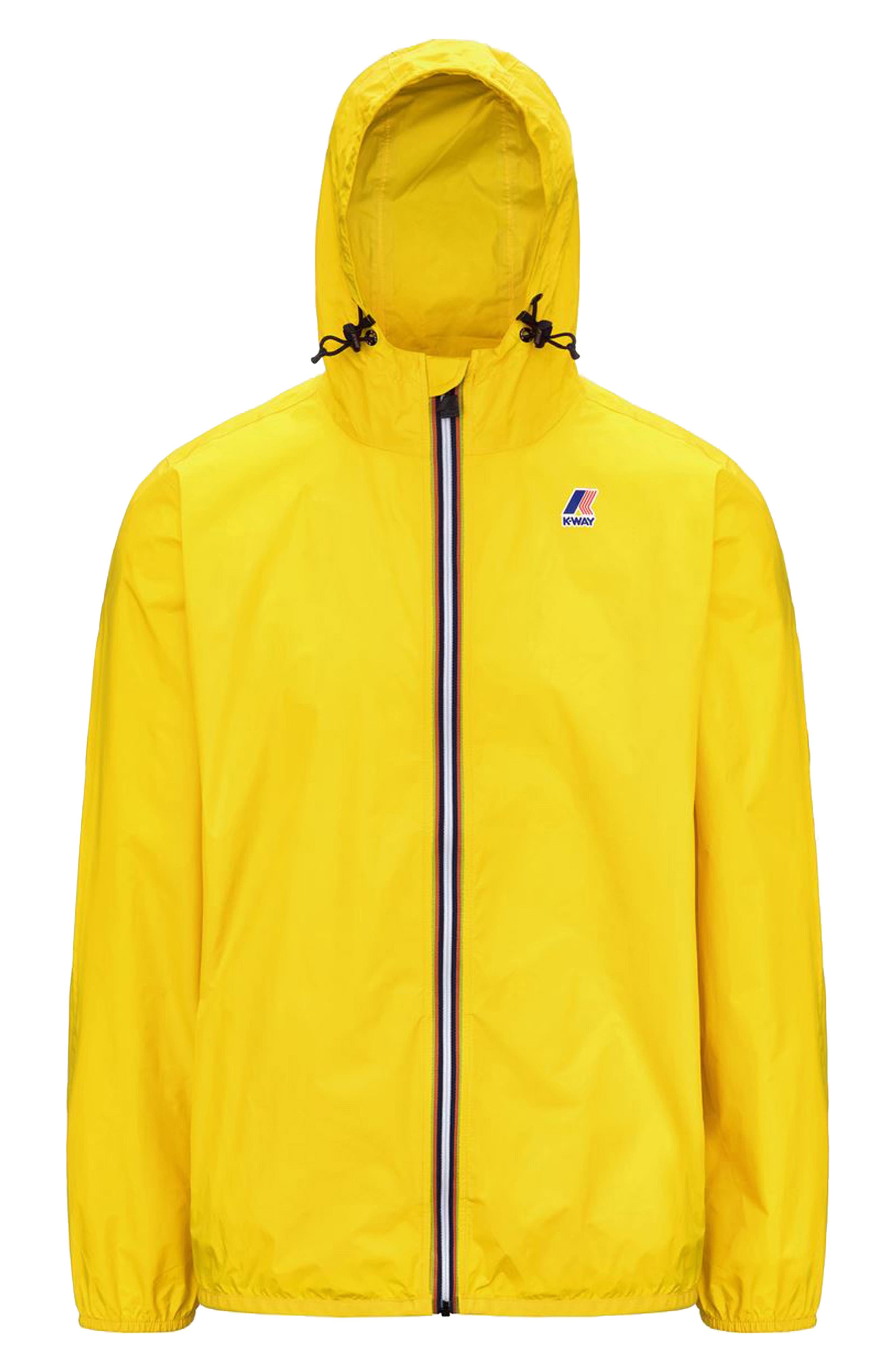 K-Way Le Vrai 4.0 Claude Water Repellent Jacket in Yellow Dk at Nordstrom - 4