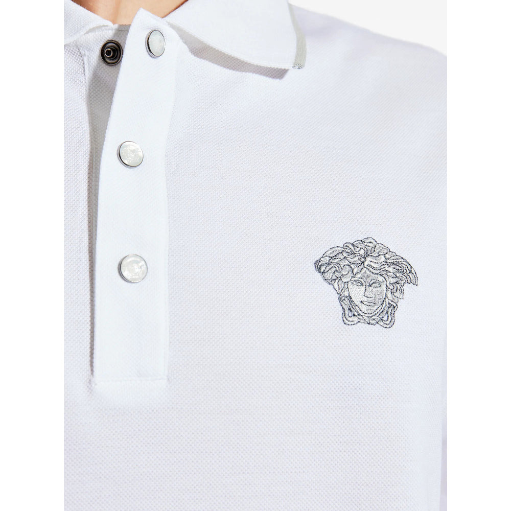 Versace White Polo Shirts Men - 2