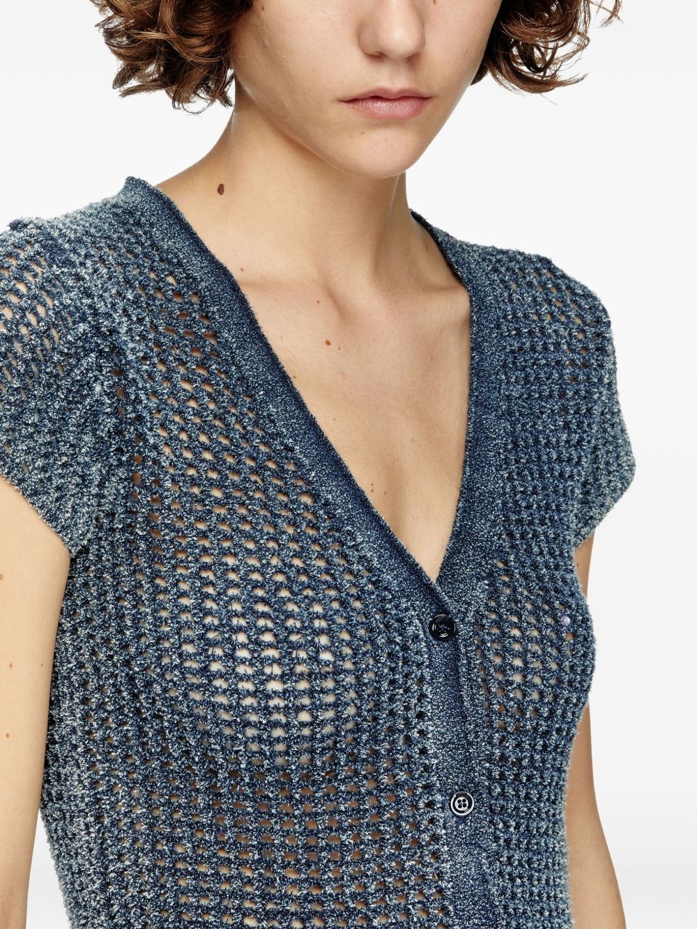 M-Rez knitted button-up cardigan - 5