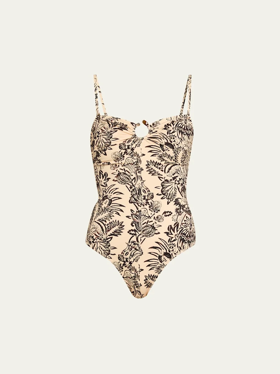 Hydra Staples Bandeau One-Piece Swimsuit - 1