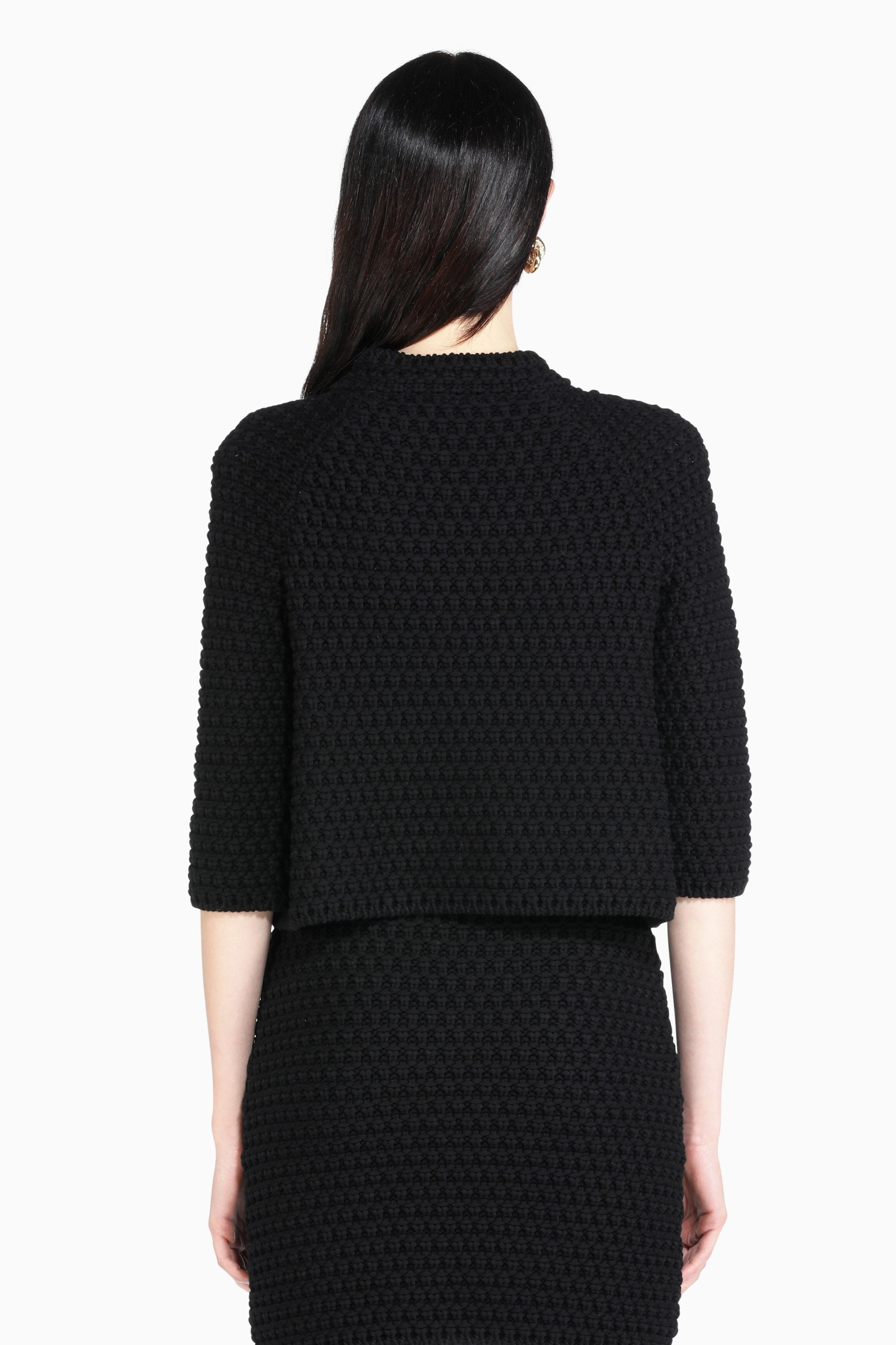 KNITTED CROPPED JACKET - 2