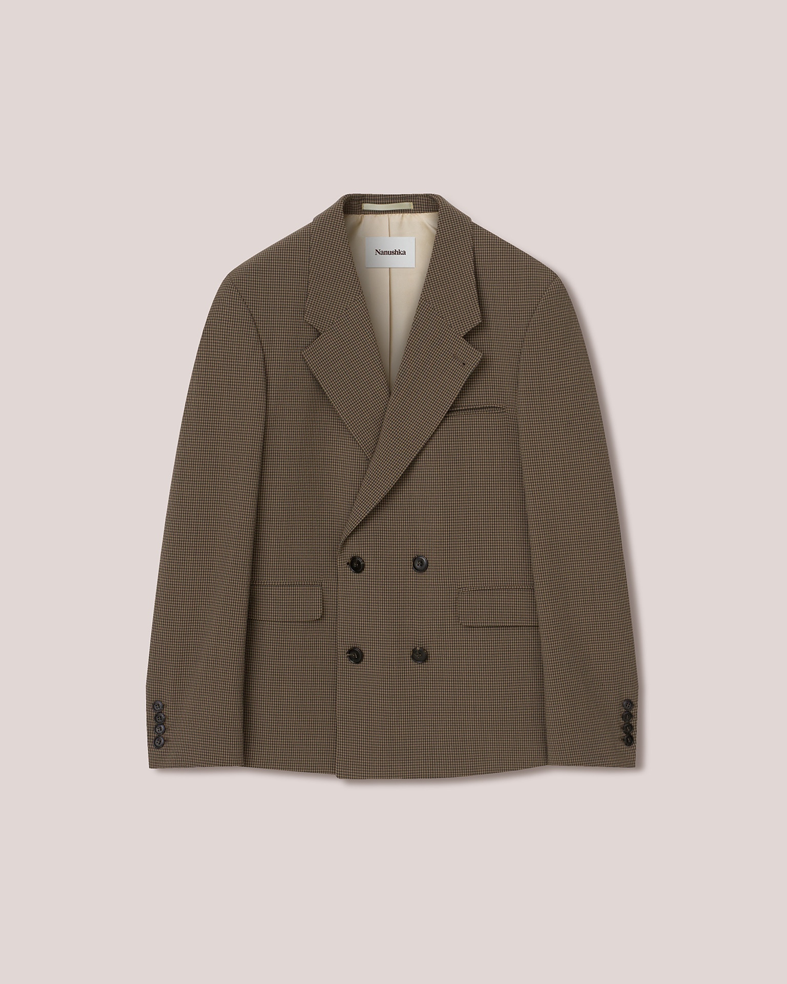 ALVAH - Seersucker jacket - Pebble - 1