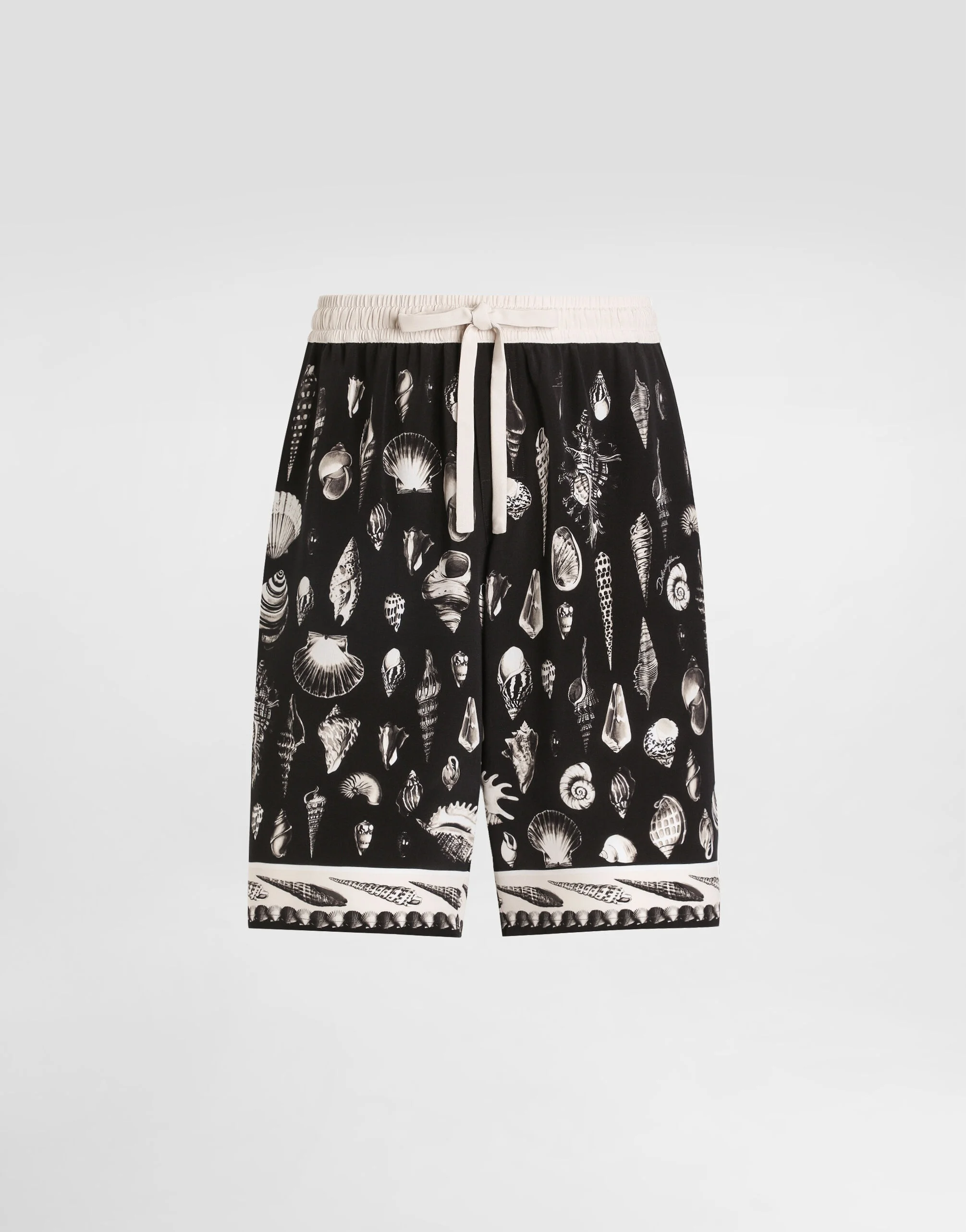 shell-print marocaine crêpe trousers - 1