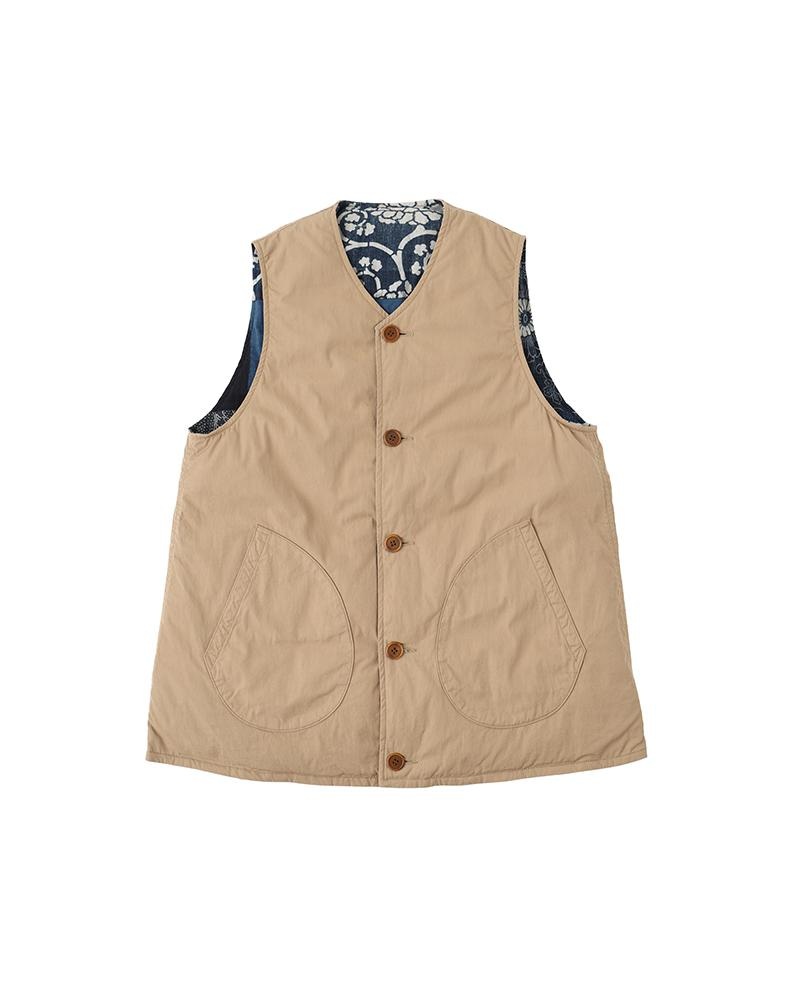 KORA DOWN VEST BEIGE - 1