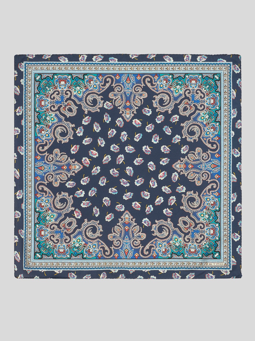 POCKET SQUARE WITH PAISLEY BORDER - 1