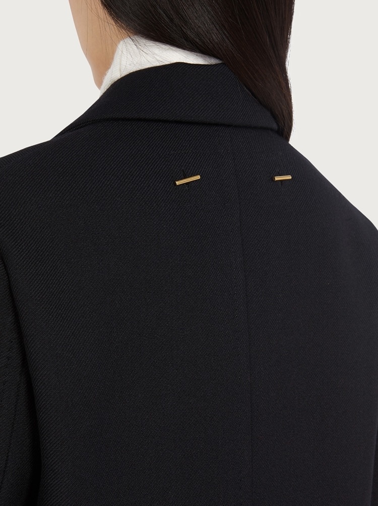 SINGLE BREASTED TWO TONE COAT - 4