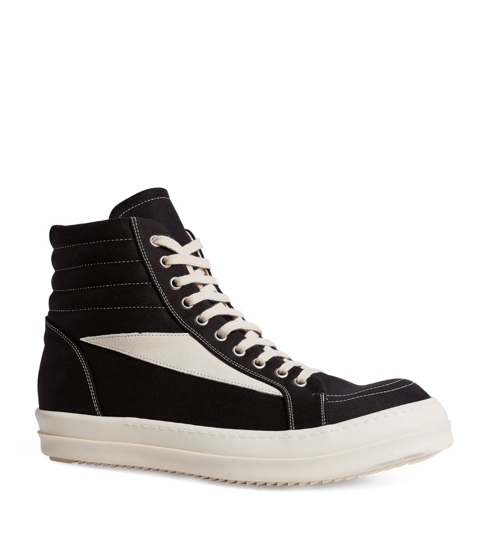 Vintage High-Top Sneakers - 3