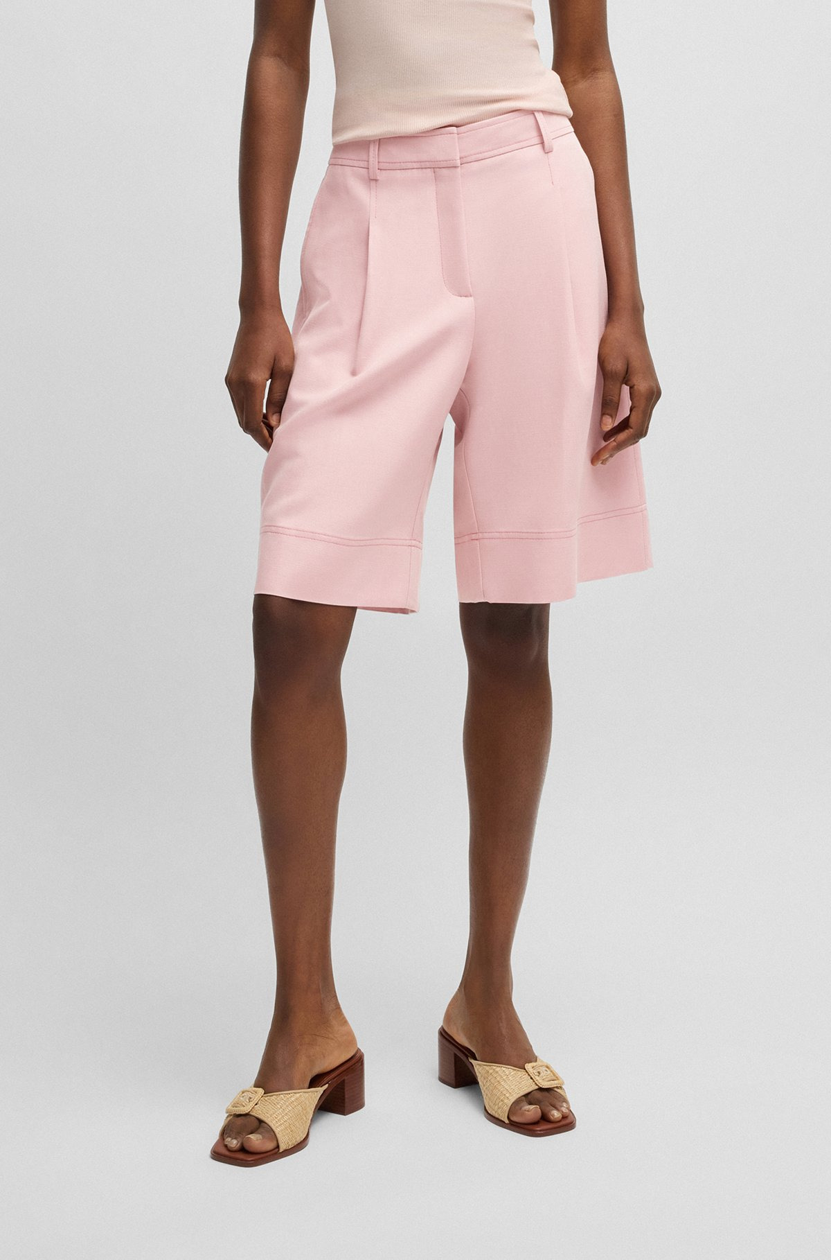 FORMAL SHORTS WITH FRONT PLEATS - 2