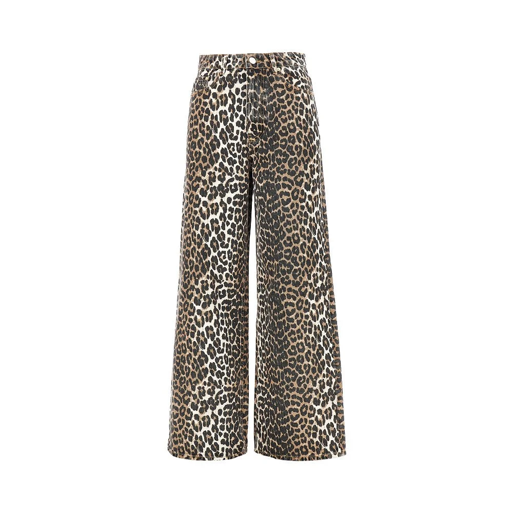 LEOPARD-PRINT 'LARI' JEANS - 1