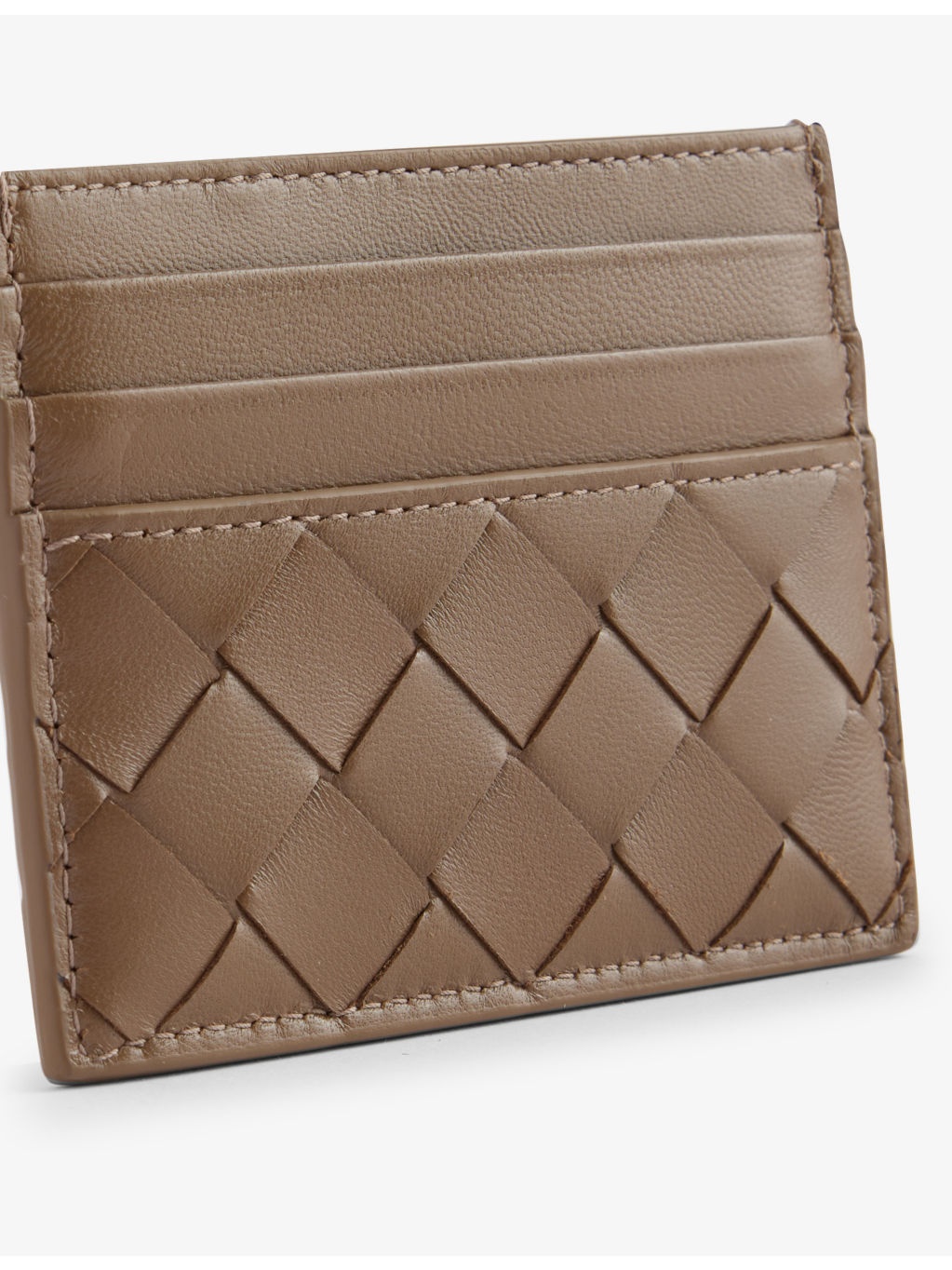 Intrecciato leather card holder - 2