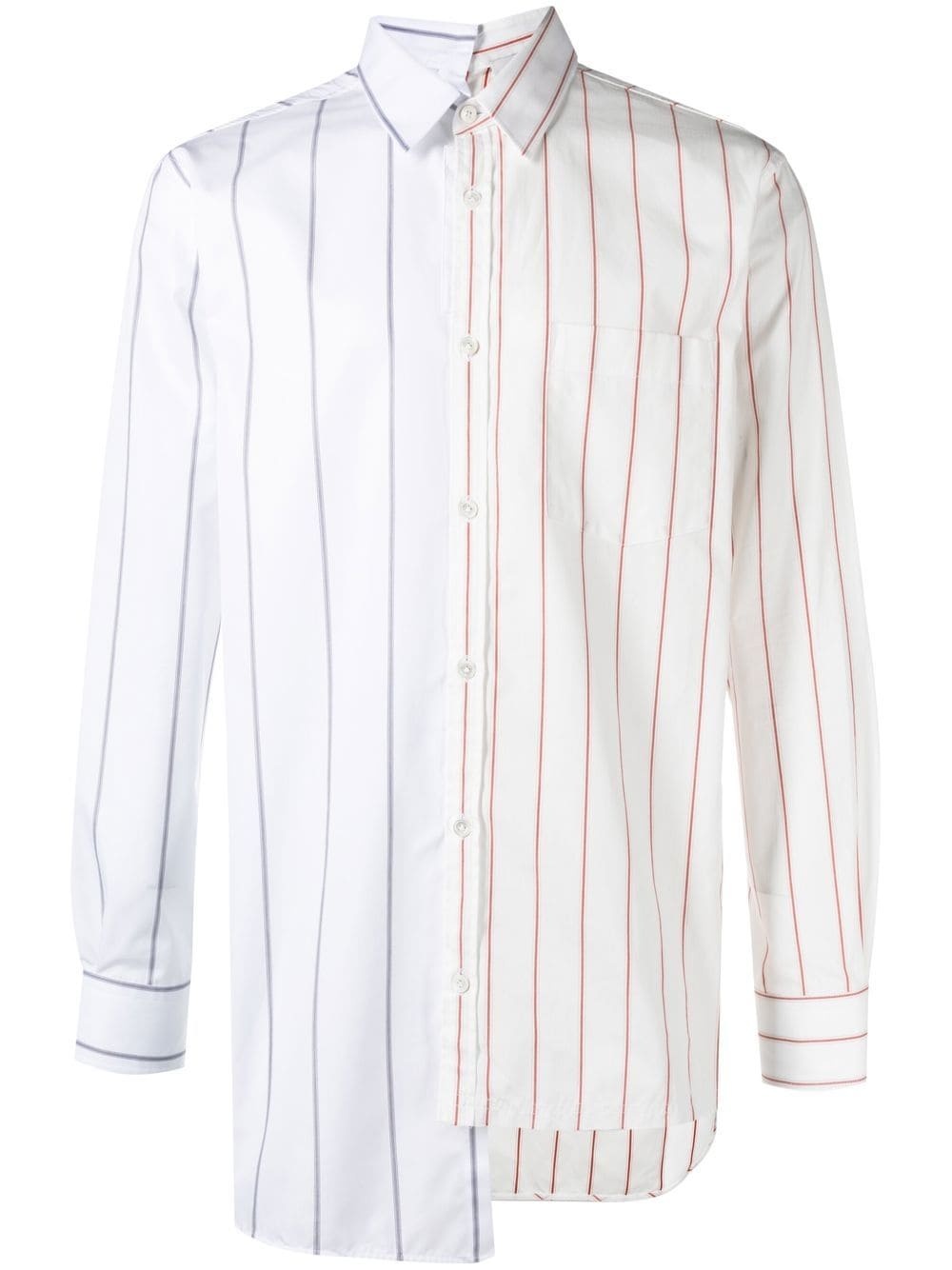 TWO-TONE PINSTRIPE SHIRT - 1