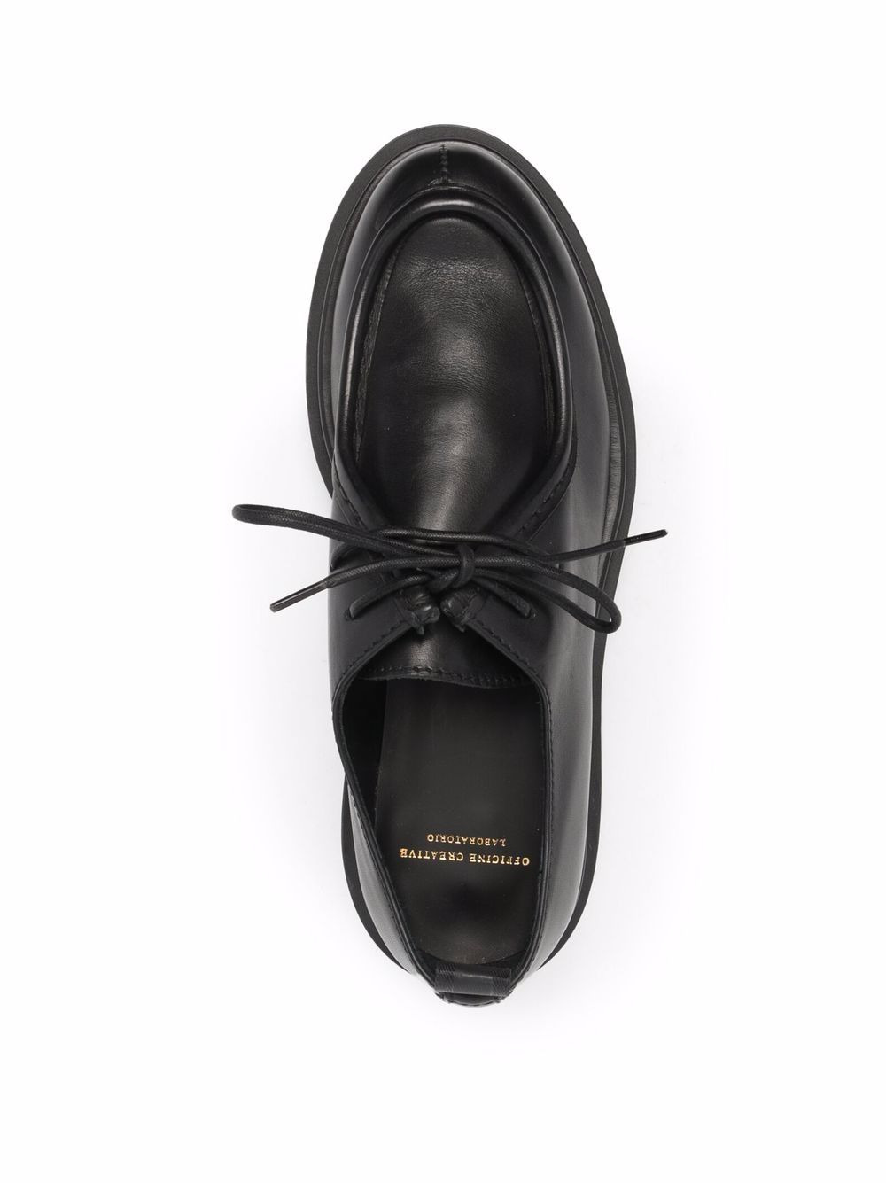 polished calf leather Derby shoes - 4