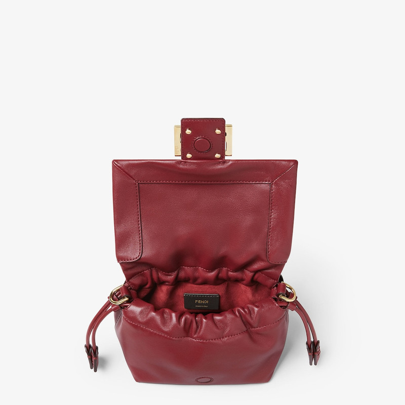 Mamma Baguette Small Burgundy nappa leather mini-bag 5