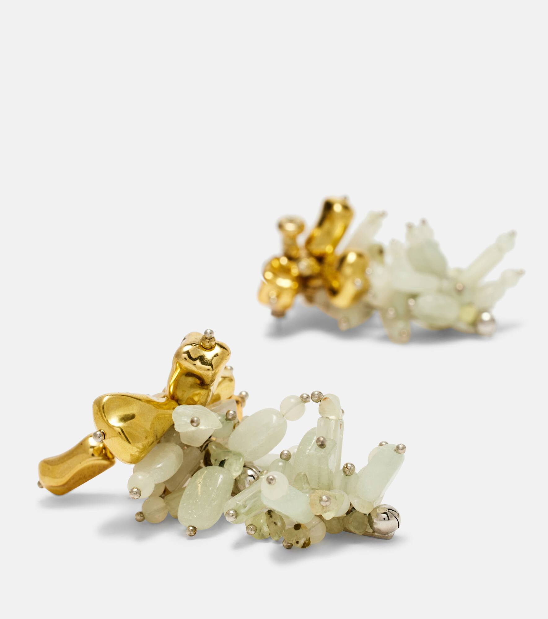 Embellished drop earrings - 4