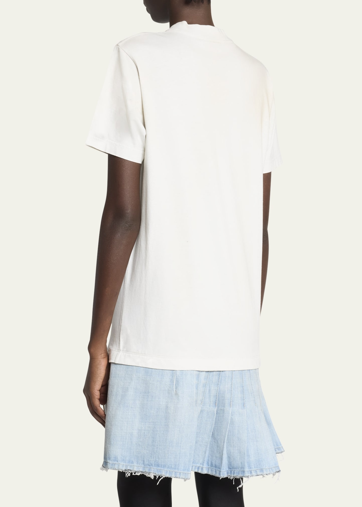 Layered Mini Graphic T-Shirt Dress - 3
