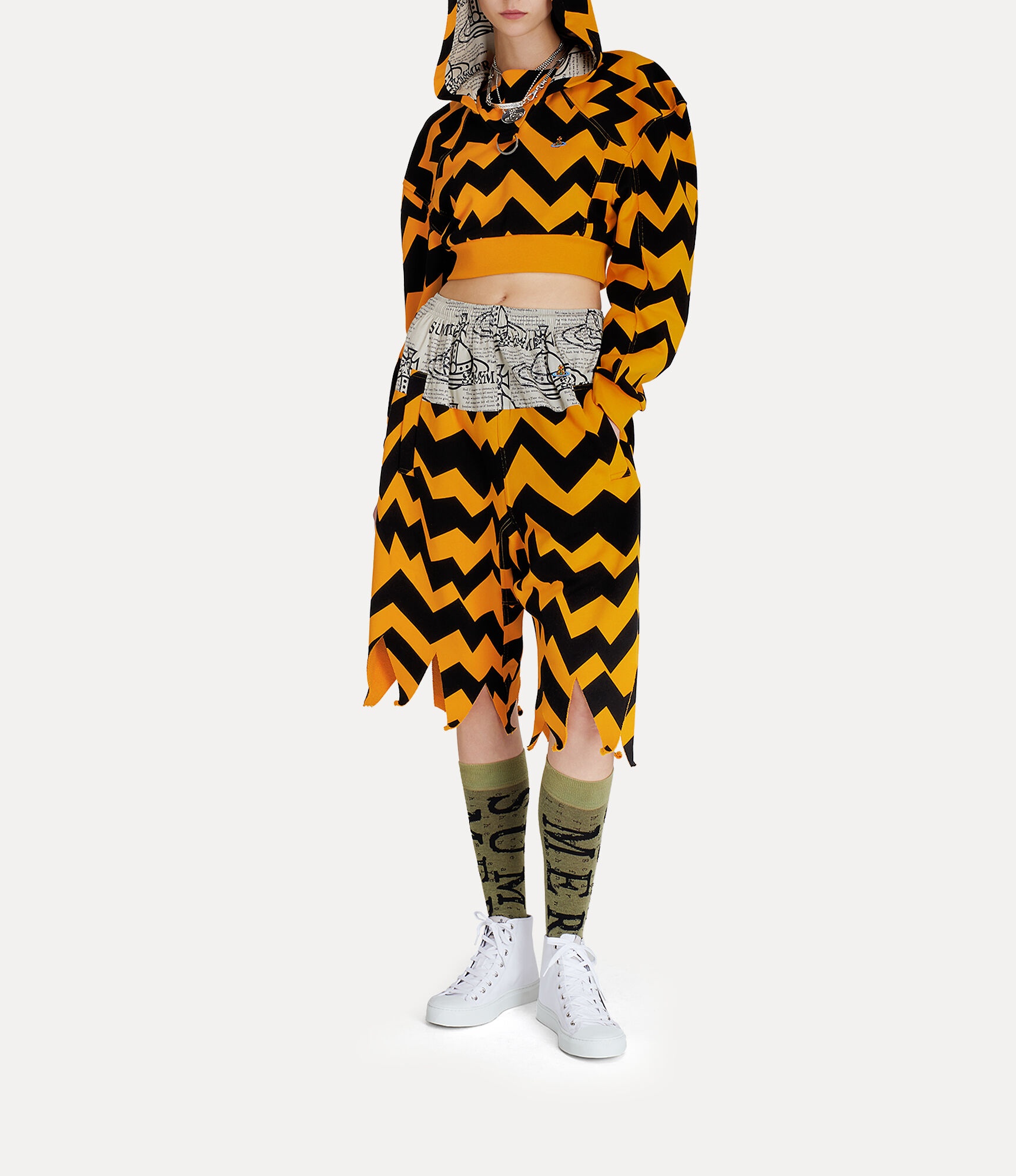 FOOTBALL CROPPED HOODIE - 2