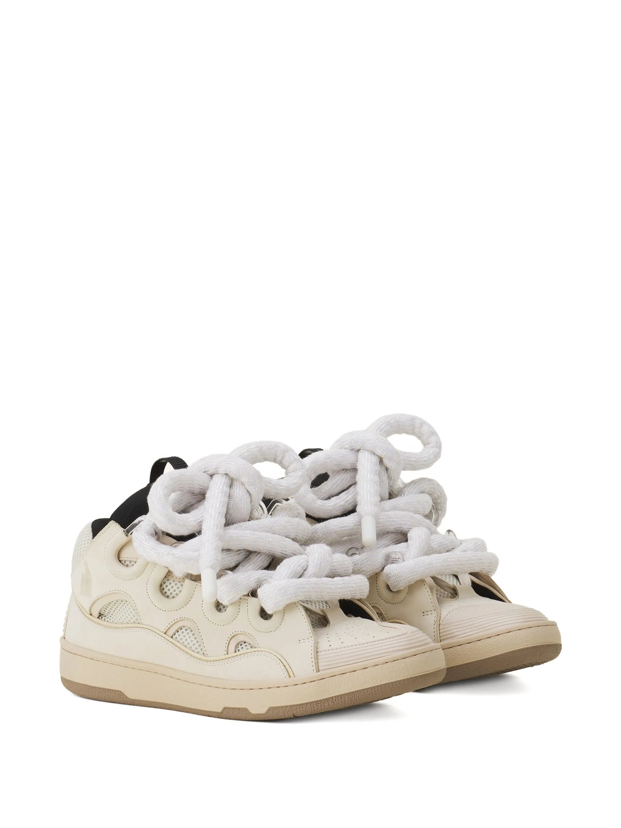 Lanvin Curb Perforated Sneakers - 4