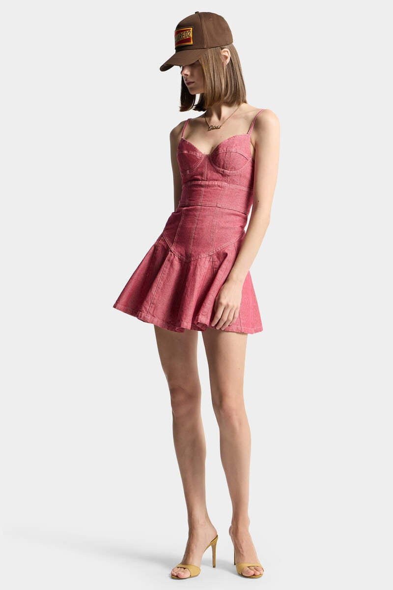 OXFORD DENIM FLOUNCY DRESS 3