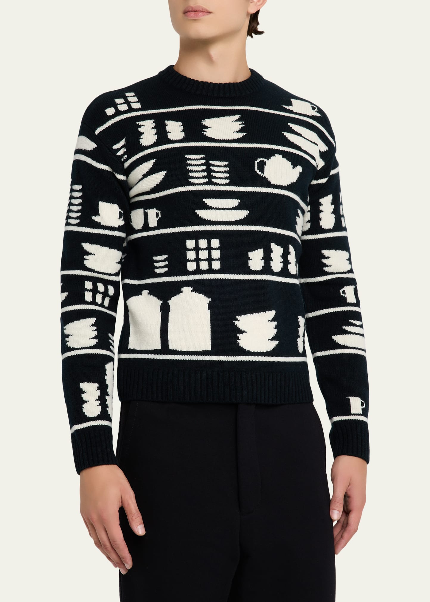 Men's Crockery Jacquard Sweater - 4