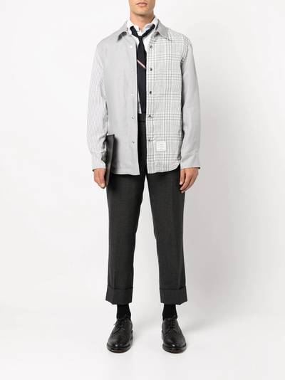 Thom Browne panelled linen shirt outlook