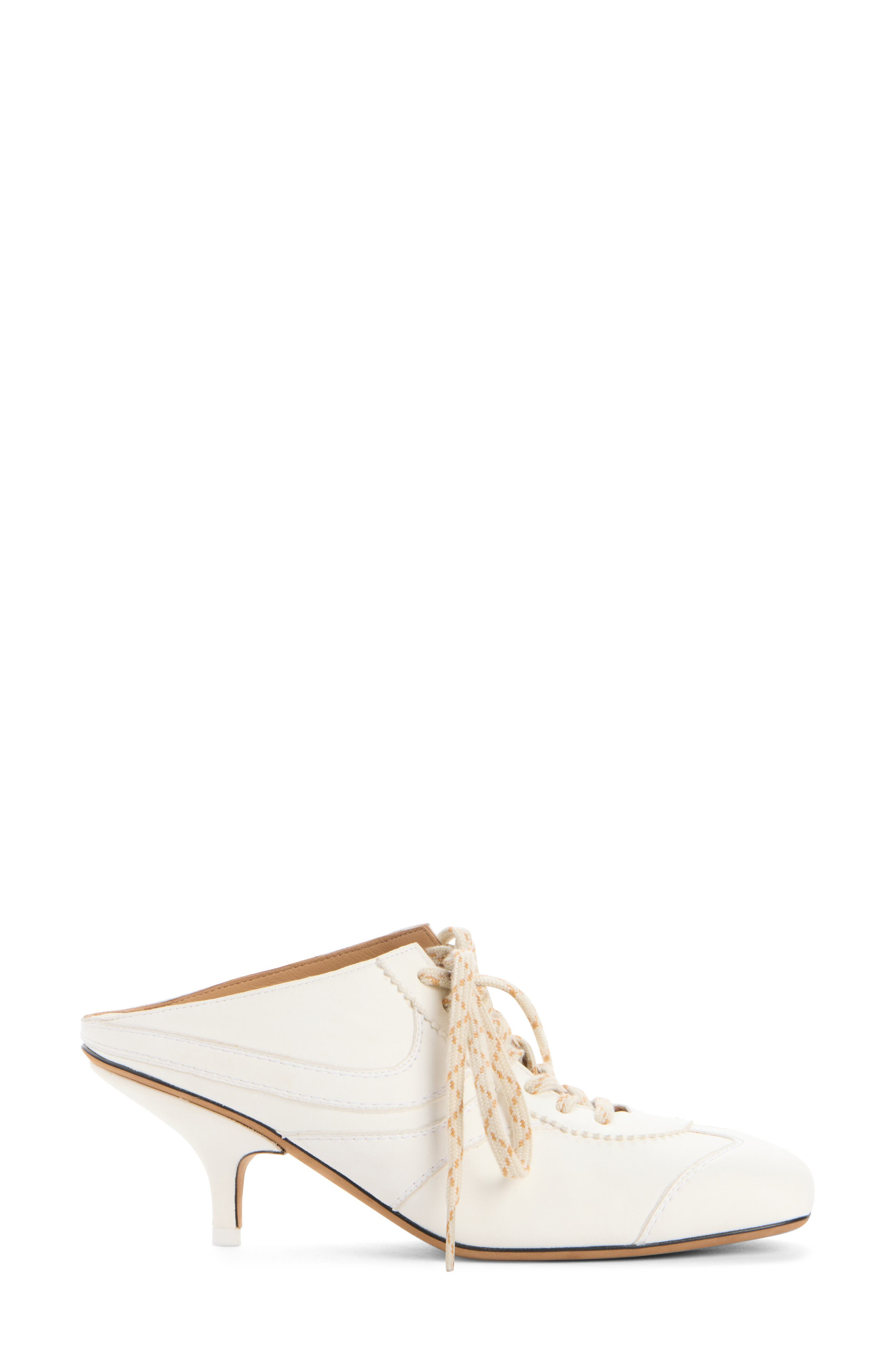 Dries Van Noten Lace-Up Mule in White at Nordstrom - 4
