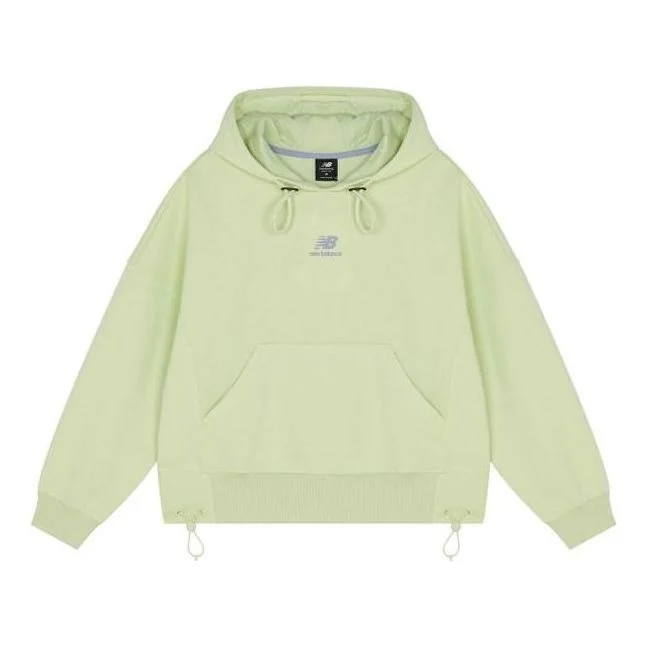 (WMNS) New Balance Casual Hoodie 'Light Green' AWT13338-CFG - 1